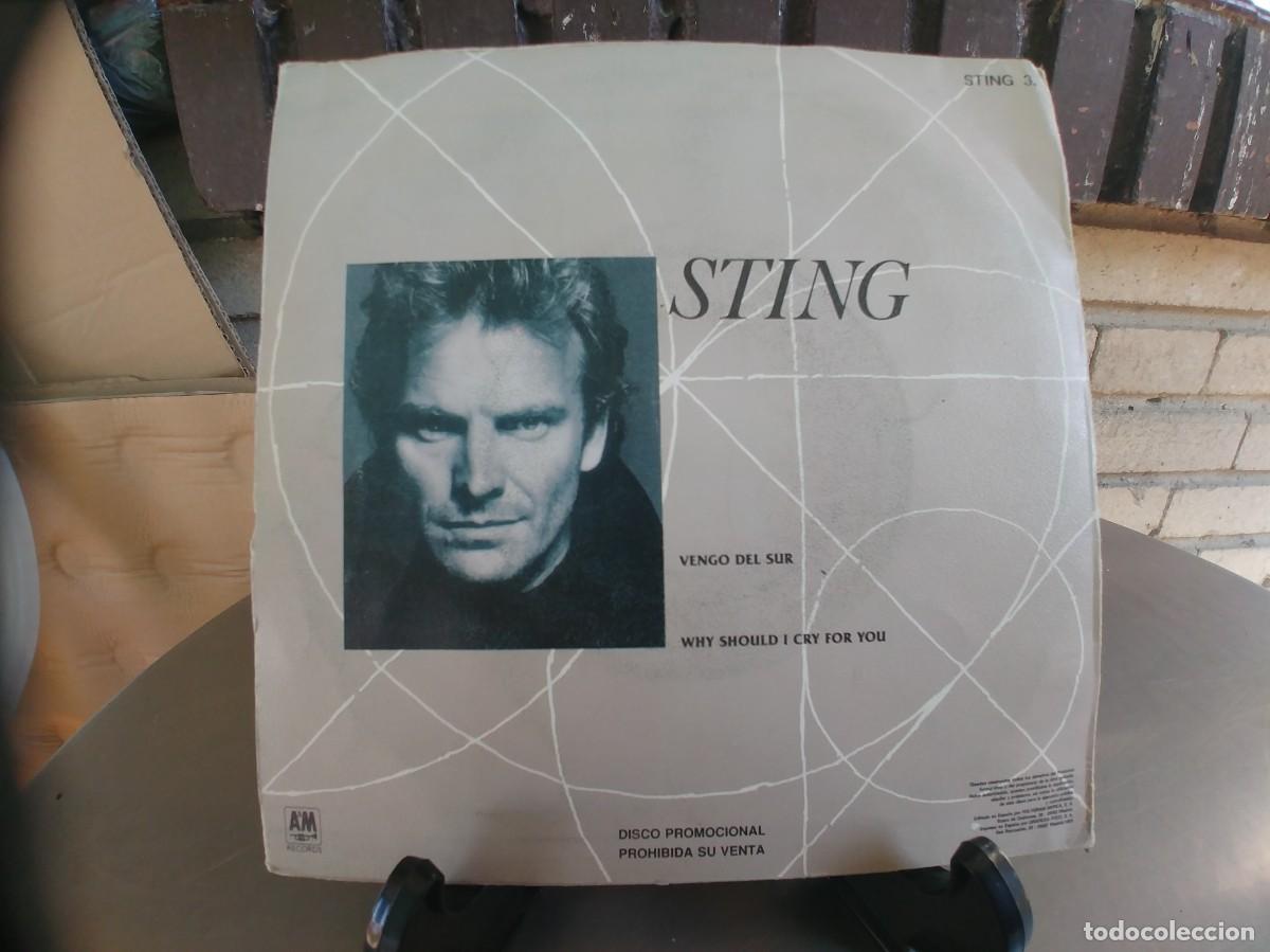 Discos de vinilo: STING-SINGLE VENGO DEL SUR - Foto 2