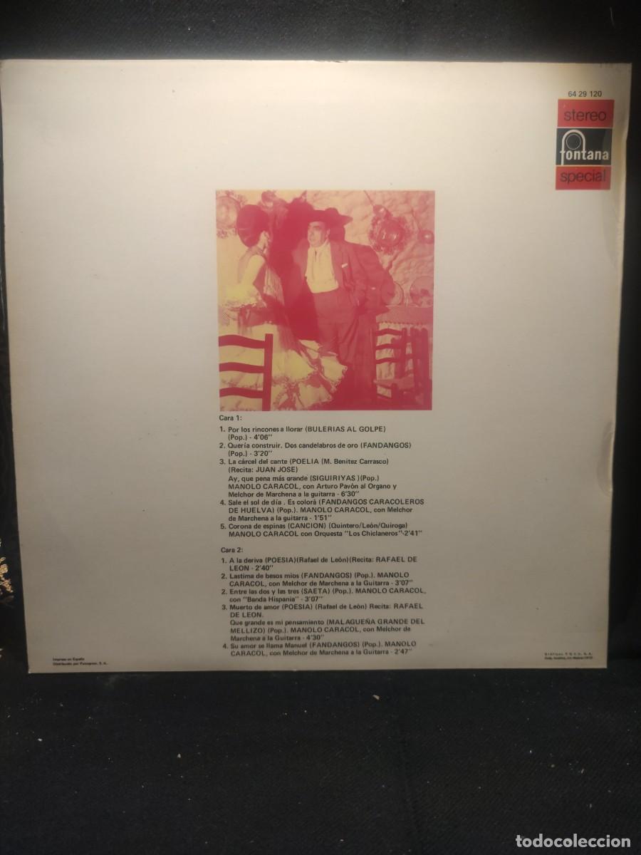 Discos de vinilo: EL GENIO DE MANOLO CARACOL - Foto 2