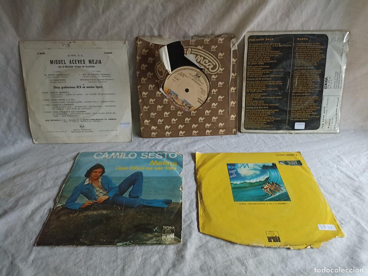 Discos de vinilo: Lote 5 discos de 45 rpm variados - Foto 7