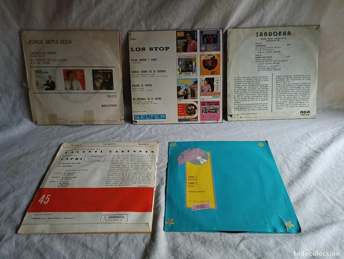 Discos de vinilo: Lote 5 discos de 45 rpm variados - Foto 7