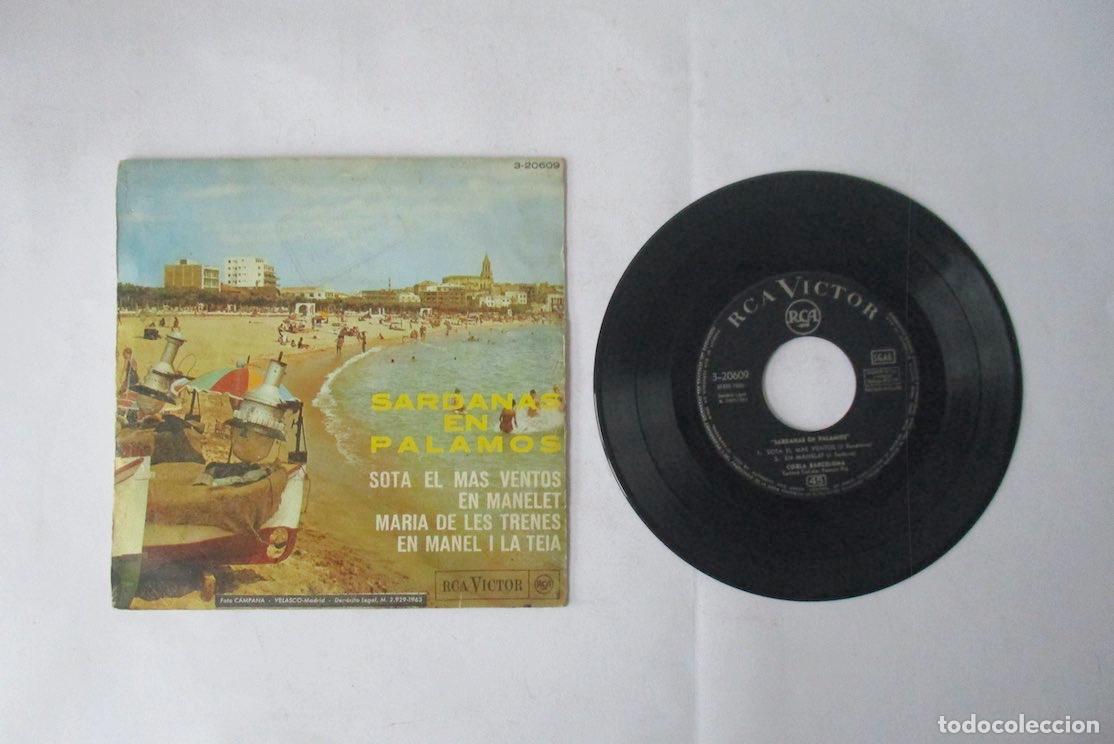 Discos de vinilo: SARDANAS EN PALAMOS - COBLA BARCELONA - Foto 2