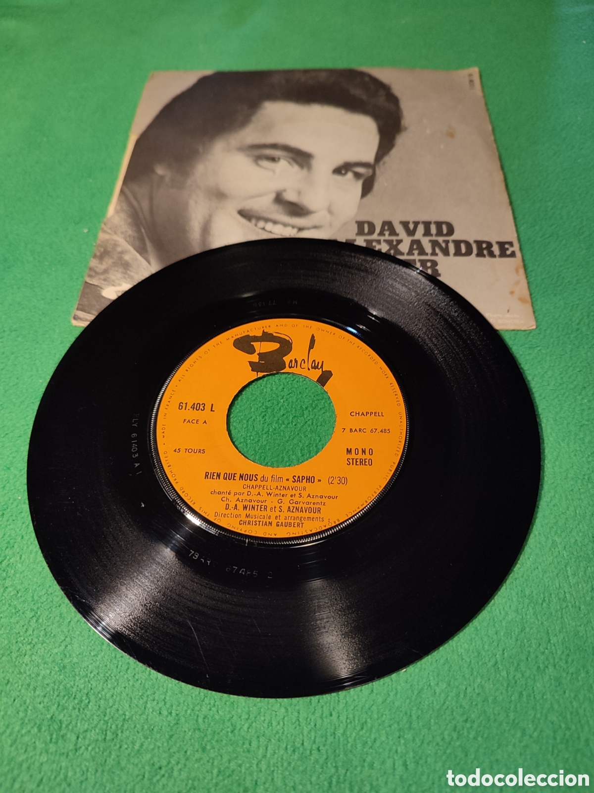 Discos de vinilo: David Alexandre Winter & Seda Aznavour - R&iacute;en que nous - Foto 2
