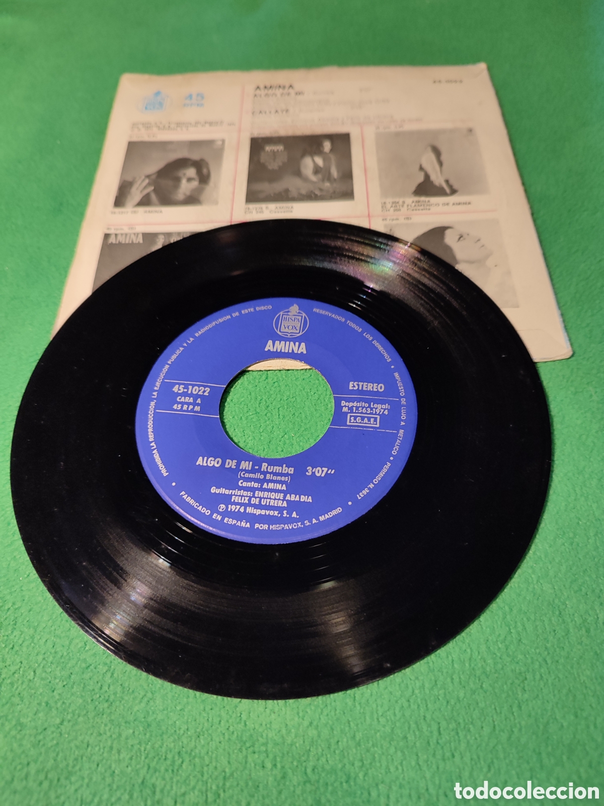 Discos de vinilo: Amina - Algo de mi Vinilo Single - Foto 2