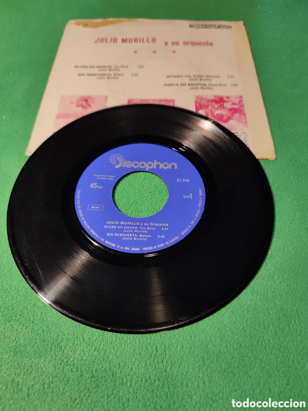 Discos de vinilo: Orquesta de Julio Murillo - Blues en mejor + 3 - Foto 2
