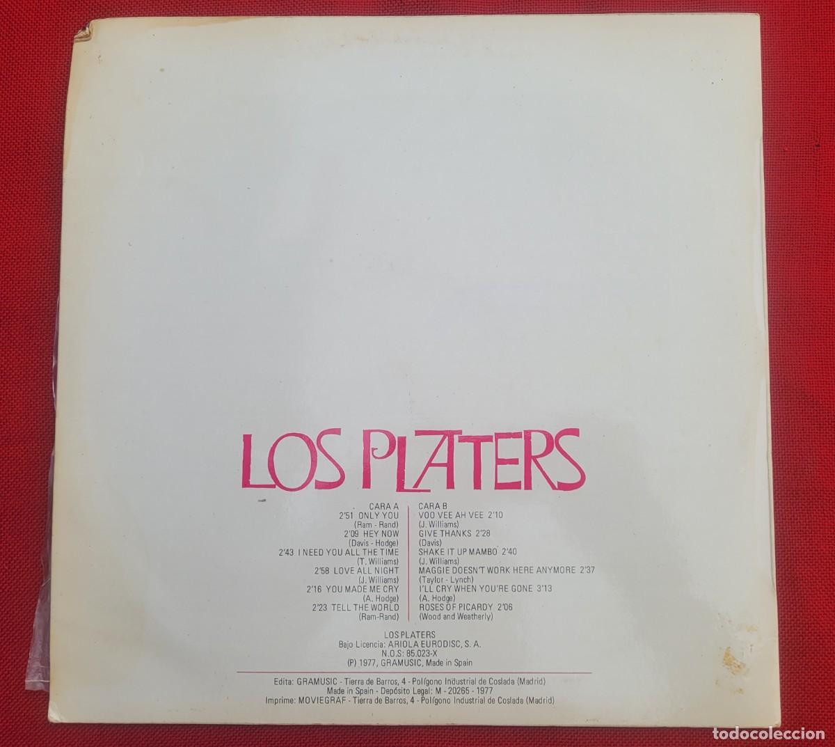 Discos de vinilo: Disco de vinilo Los Platers - Foto 2