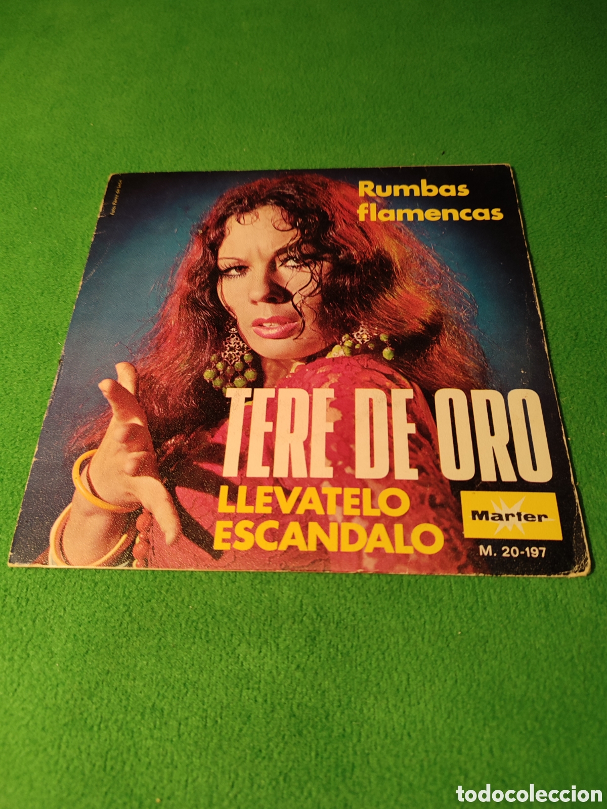 Discos de vinilo: Tere de Oro - Ll&eacute;vatelo Vinilo Single - Foto 1
