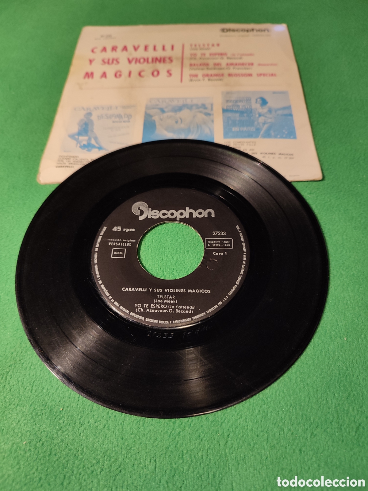 Discos de vinilo: Caravelli - Telstar + 3 - Foto 2