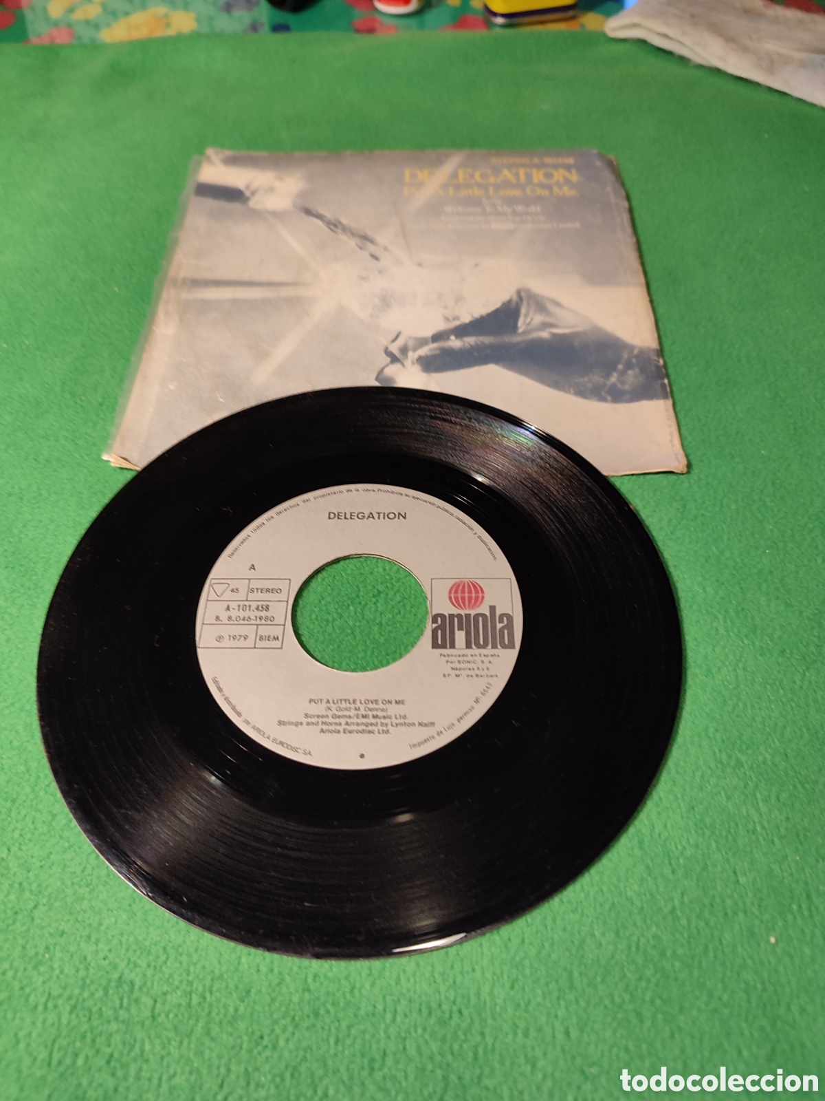 Discos de vinilo: Delegation - Put a little Love on me - Foto 2