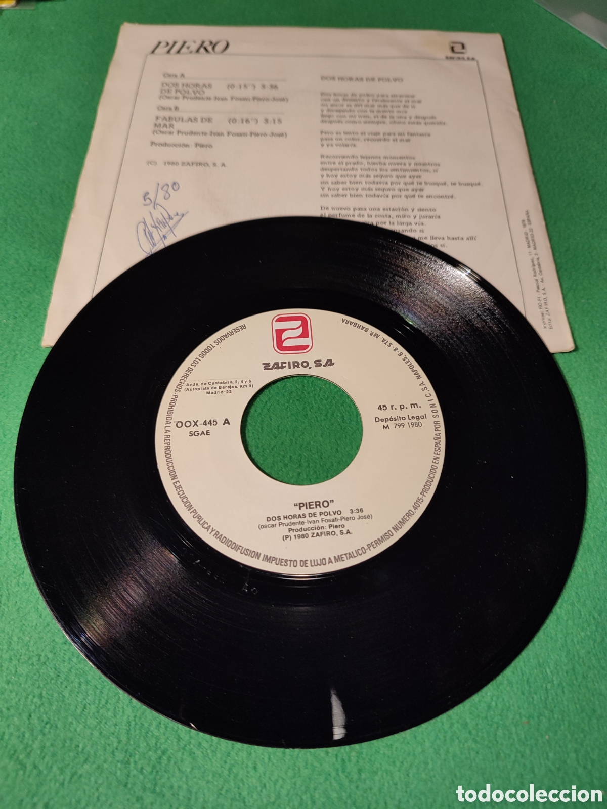 Discos de vinilo: Piero - Dos horas de polvo - Foto 2