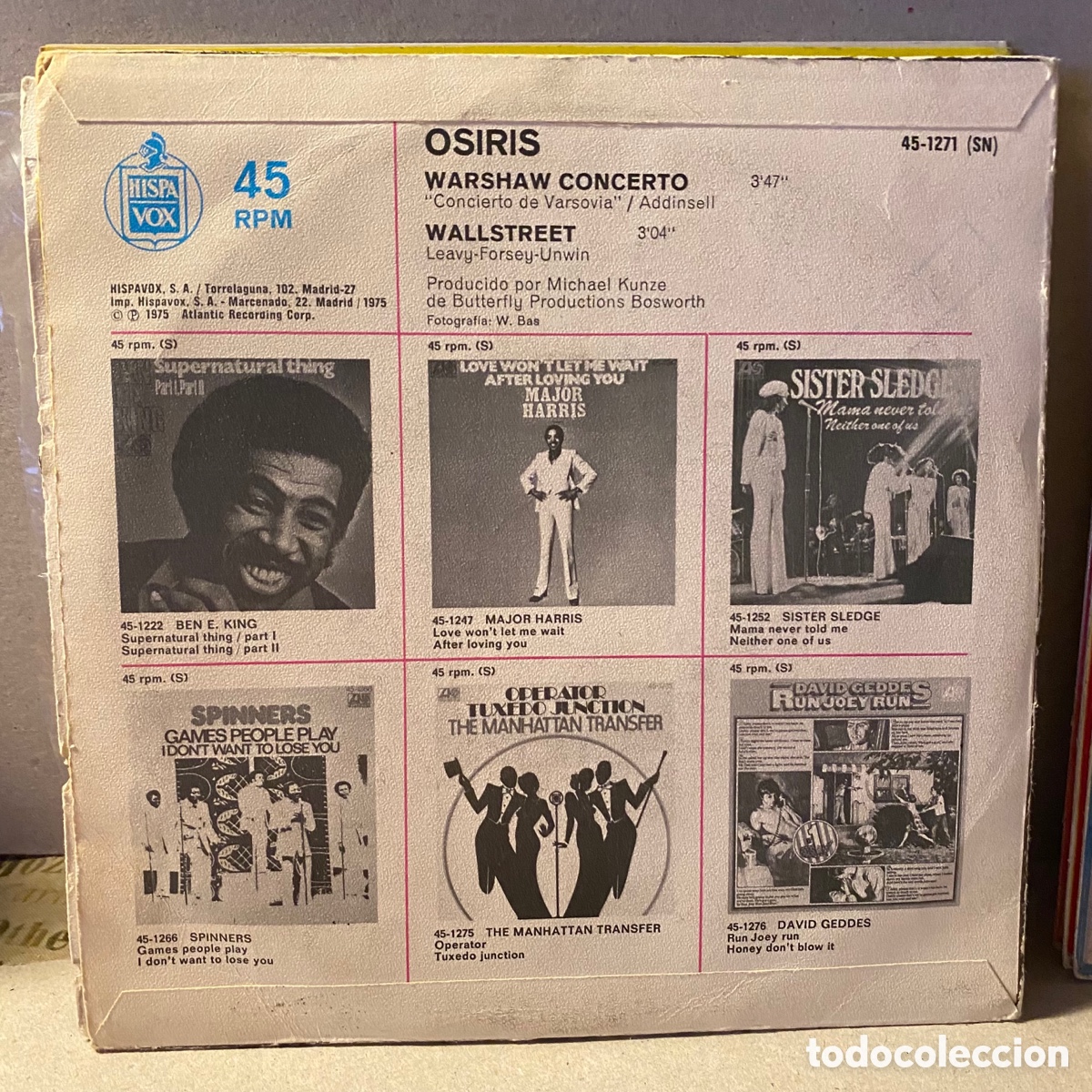 Discos de vinilo: Osiris - Warsaw Concerto (7&rdquo;, Single) - Foto 2
