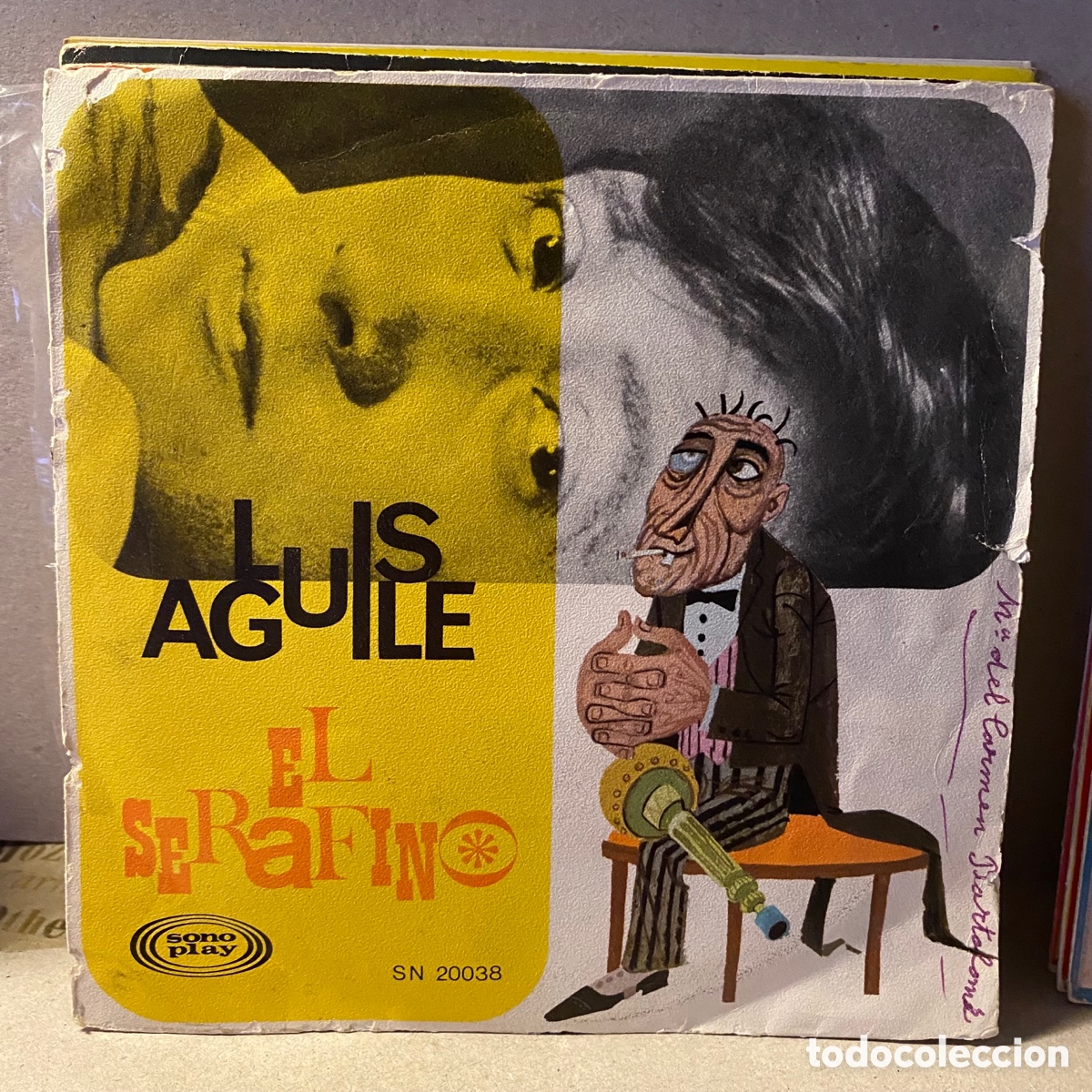 Discos de vinilo: Luis Aguile - El Serafino (7&rdquo;, Single) - Foto 1