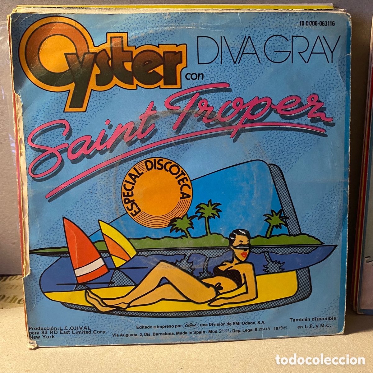 Discos de vinilo: Oyster con Diva Gray - Saint Tropez (7&rdquo;, Single) - Foto 2