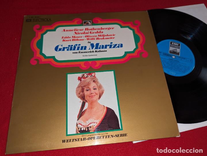 Vinyl records: ANNELIESE ROTHENBERGER+GEDDA+MOSER Grafin Mariza EMMERICH KALMAN Grosser Querschnitt LP 1972 GERMANY