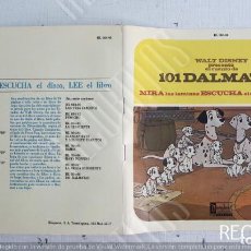 Dischi in vinile: 101 DALMATAS CANCIONES EN ESPAÑOL EP VINILO + CUENTO 1968 DISNEY ESPAÑA 4 TEMAS