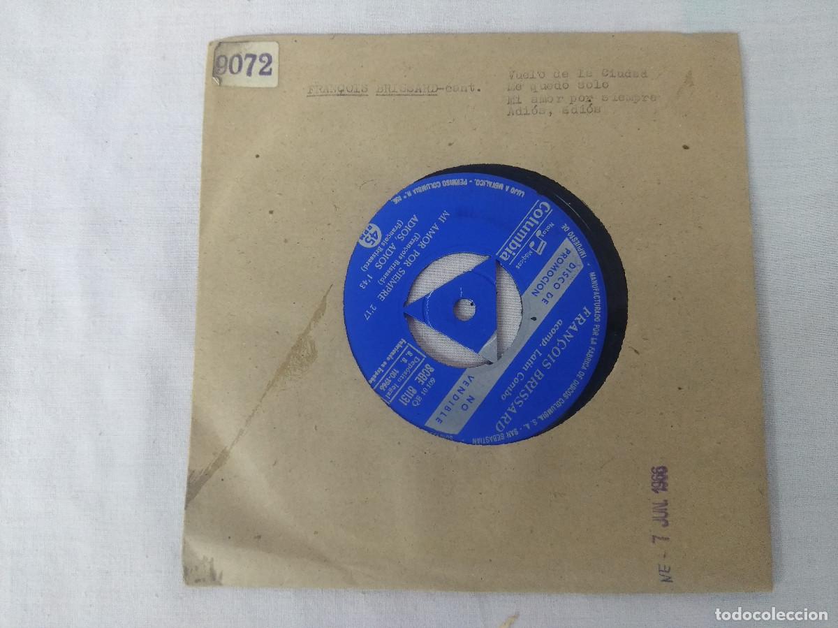 Discos de vinilo: FRANCOIS BRISSARD-LATIN COMBO/VUELVO DE LA CIUDAD/SINGLE PROMOCIONAL NO VENDIBLE.