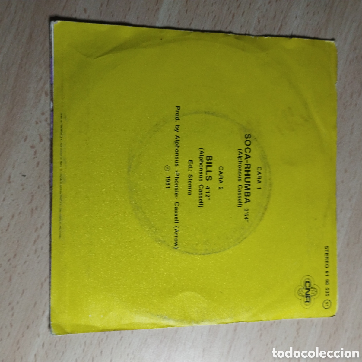 Discos de vinilo: Single 7&rdquo; Arrow 1981 Soca - Rhumba + Bills. - Foto 2