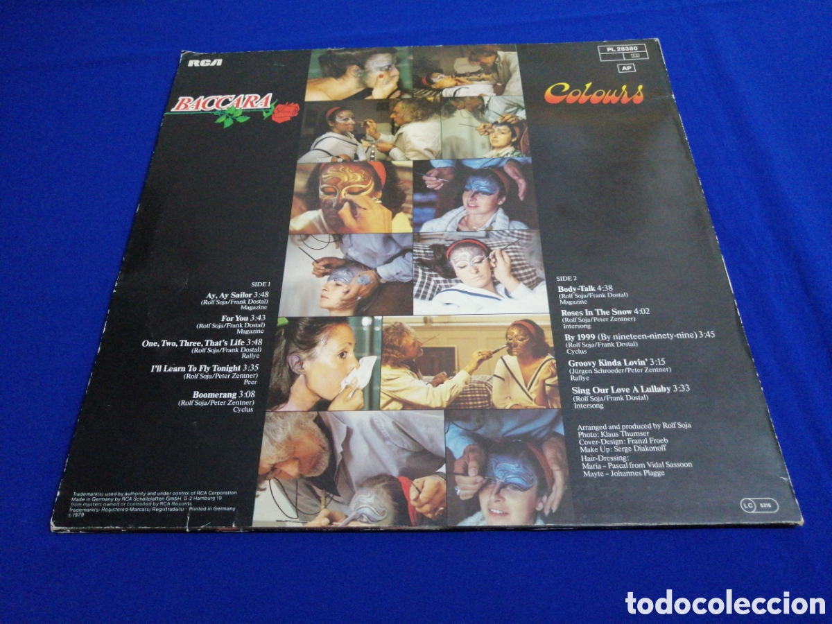 Discos de vinilo: BACCARA - COLOURS - A&Ntilde;O 1979 MADE IN GERMANY - Foto 2