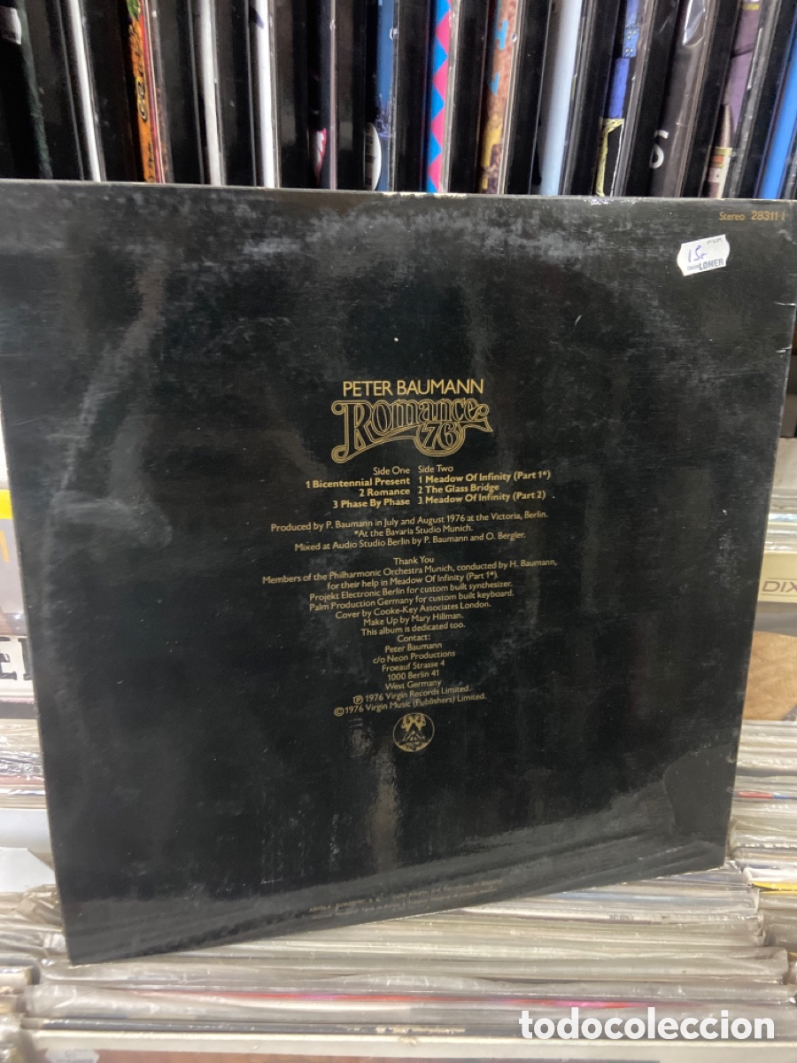 Discos de vinilo: Peter baumann romance 76 - Foto 2