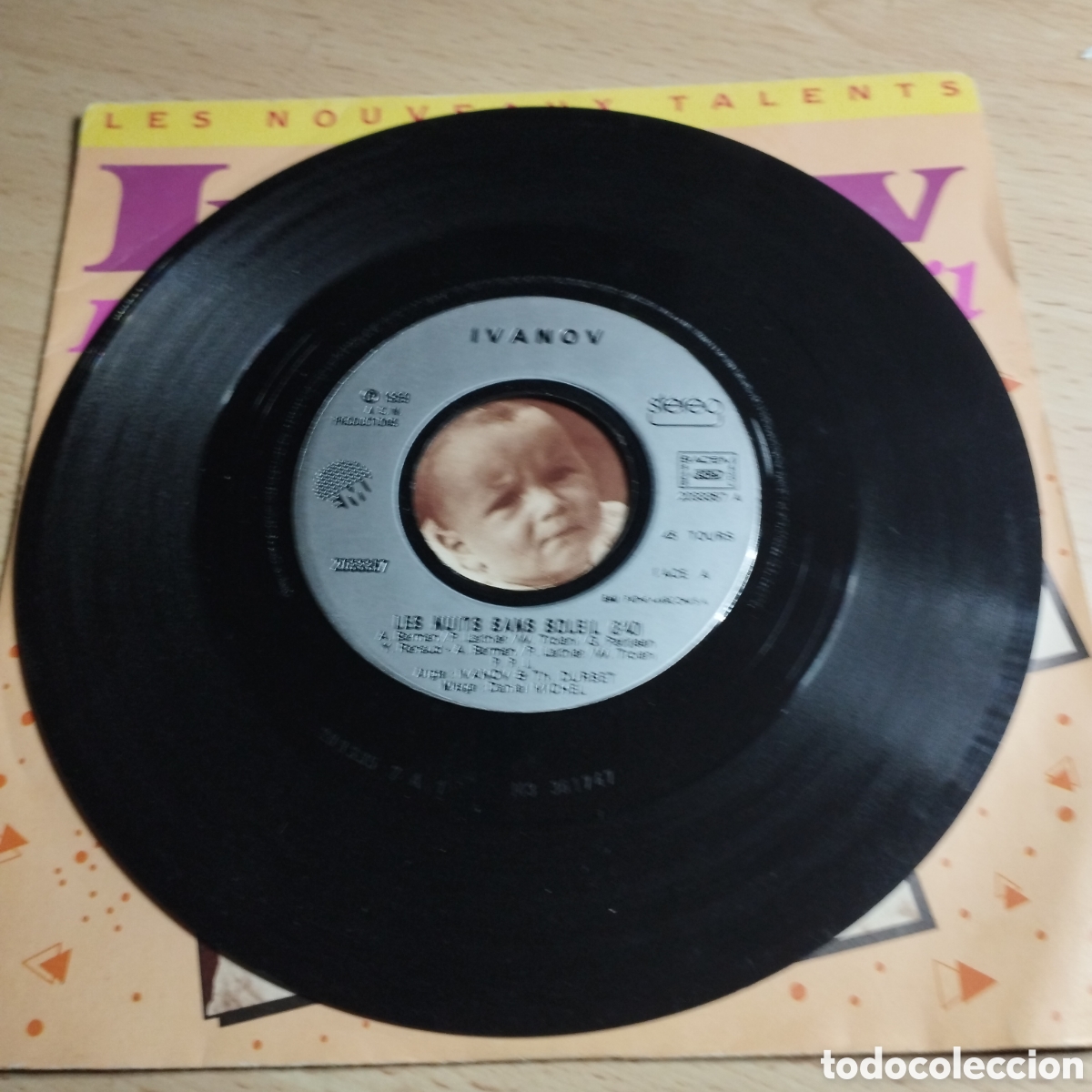 Discos de vinilo: Single 7&rdquo; Ivanov 1989 Les nuits sans soleil + versi&oacute;n instrumental. - Foto 4