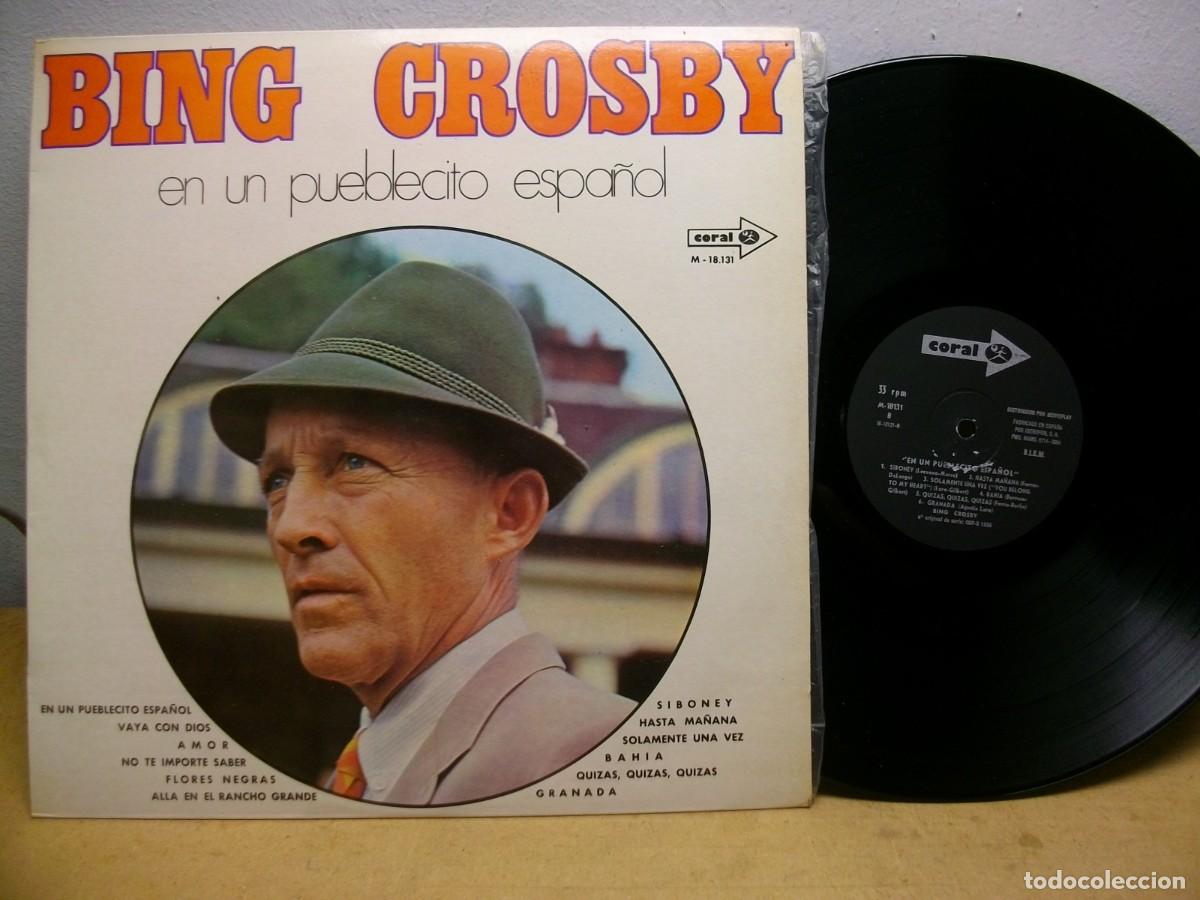 Discos de vinilo: BING CROSBY EN UN PUEBLECITO ESPA&Ntilde;OL LP - Foto 1