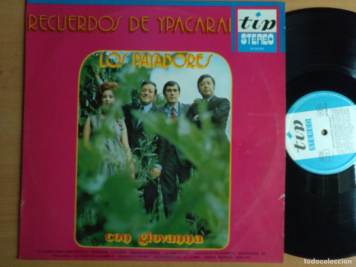 Disques de vinyle: LOS PAYADORES CON GIOVANNA RECUERDOS DE YPACARAI LP TIP 1971