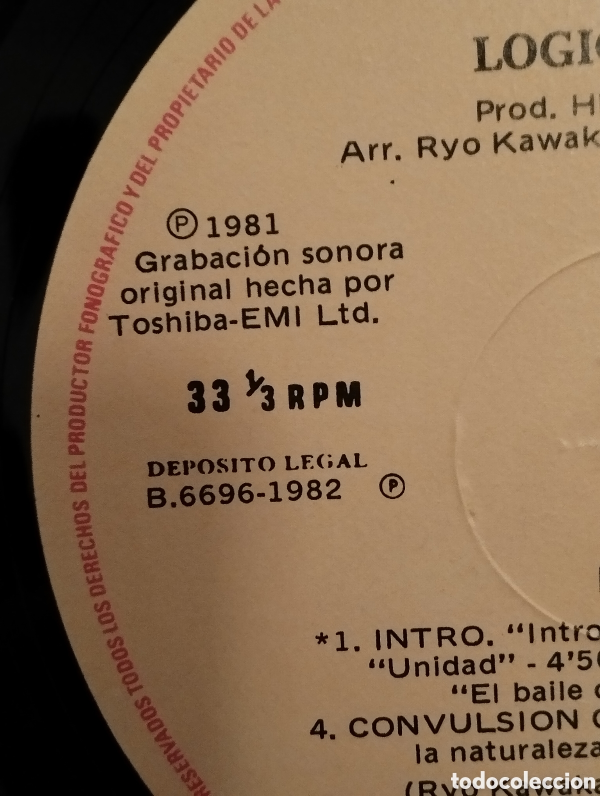 Discos de vinilo: LOGIC, LOGIC SYSTEM 1981 - Foto 4