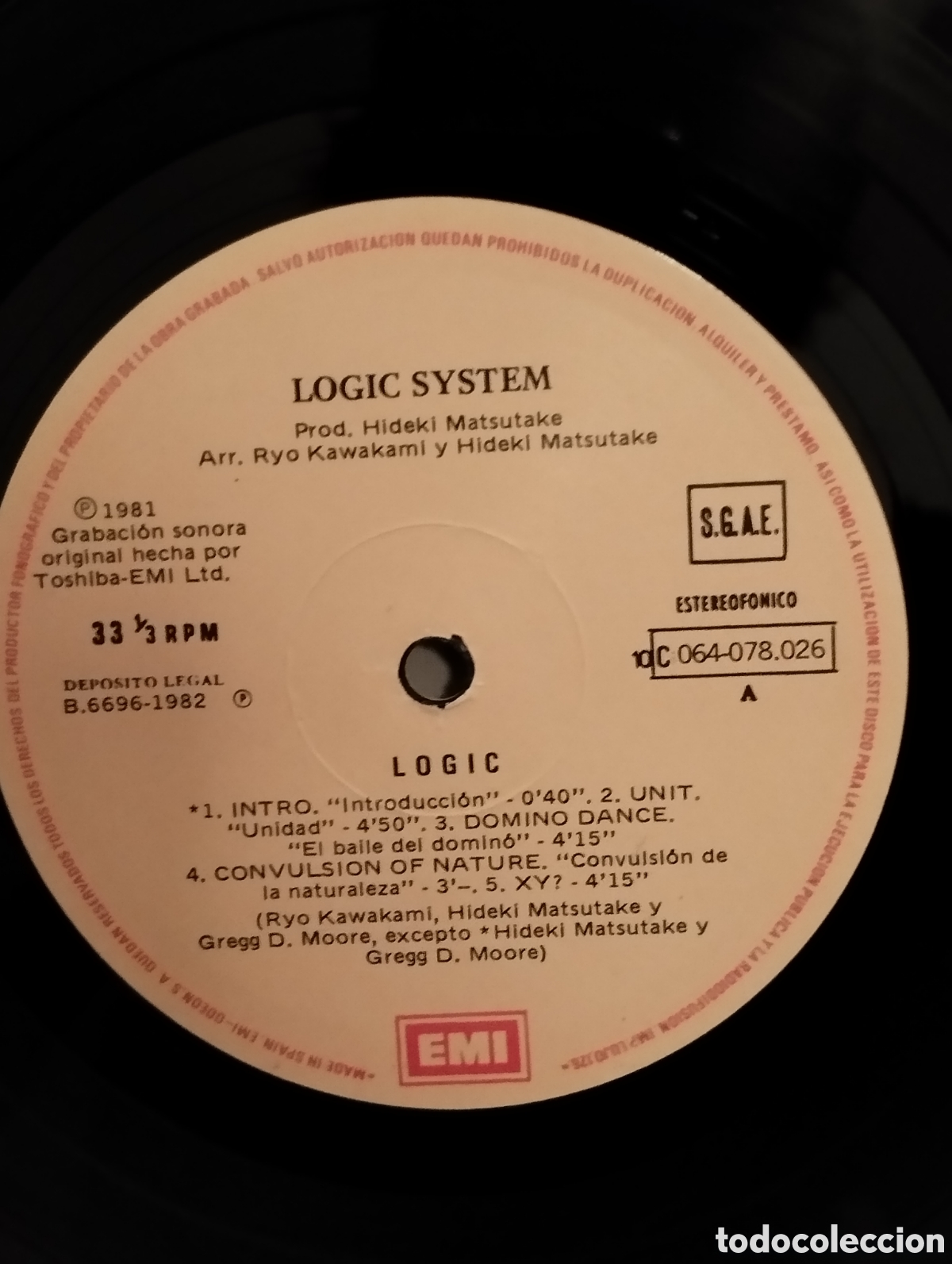 Discos de vinilo: LOGIC, LOGIC SYSTEM 1981 - Foto 3