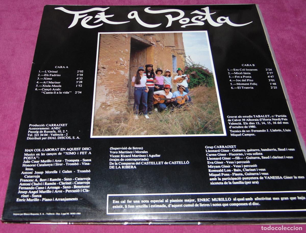 Discos de vinilo: Carraixet &ndash; Fet A Posta - LP ANEC 1980 - Foto 2