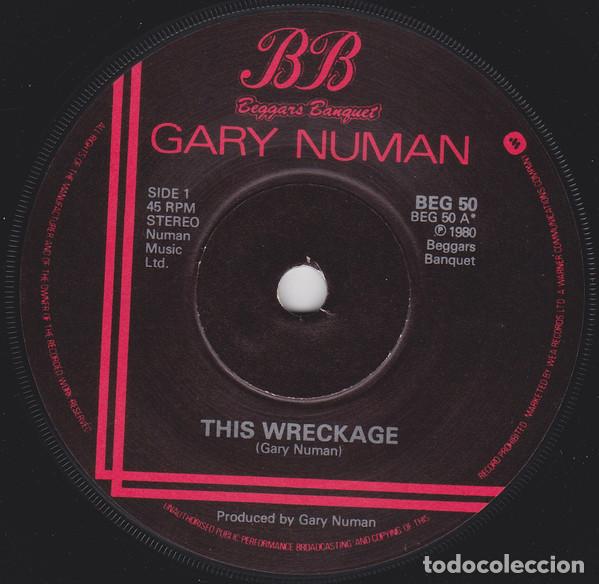 Discos de vinilo: Gary Numan &ndash; This Wreckage 7 single UK - Foto 3