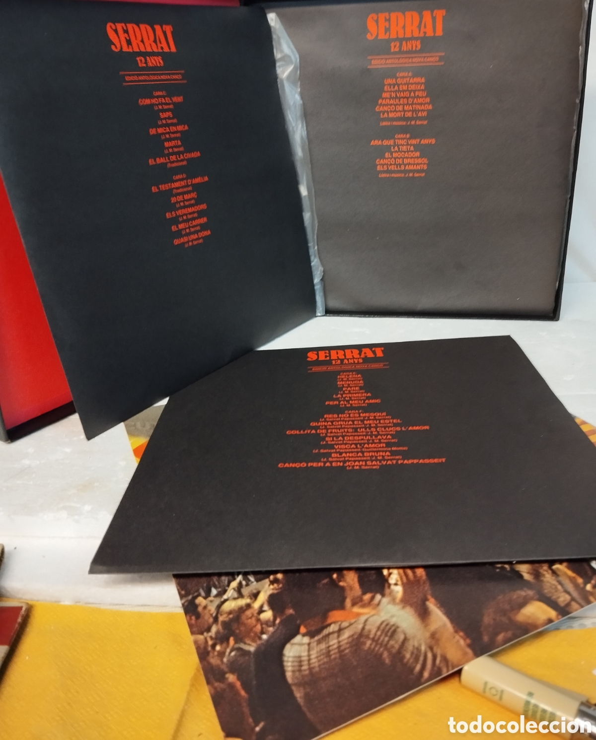 Discos de vinilo: CAJA DE. SERRAT 12 ANYS - Foto 3