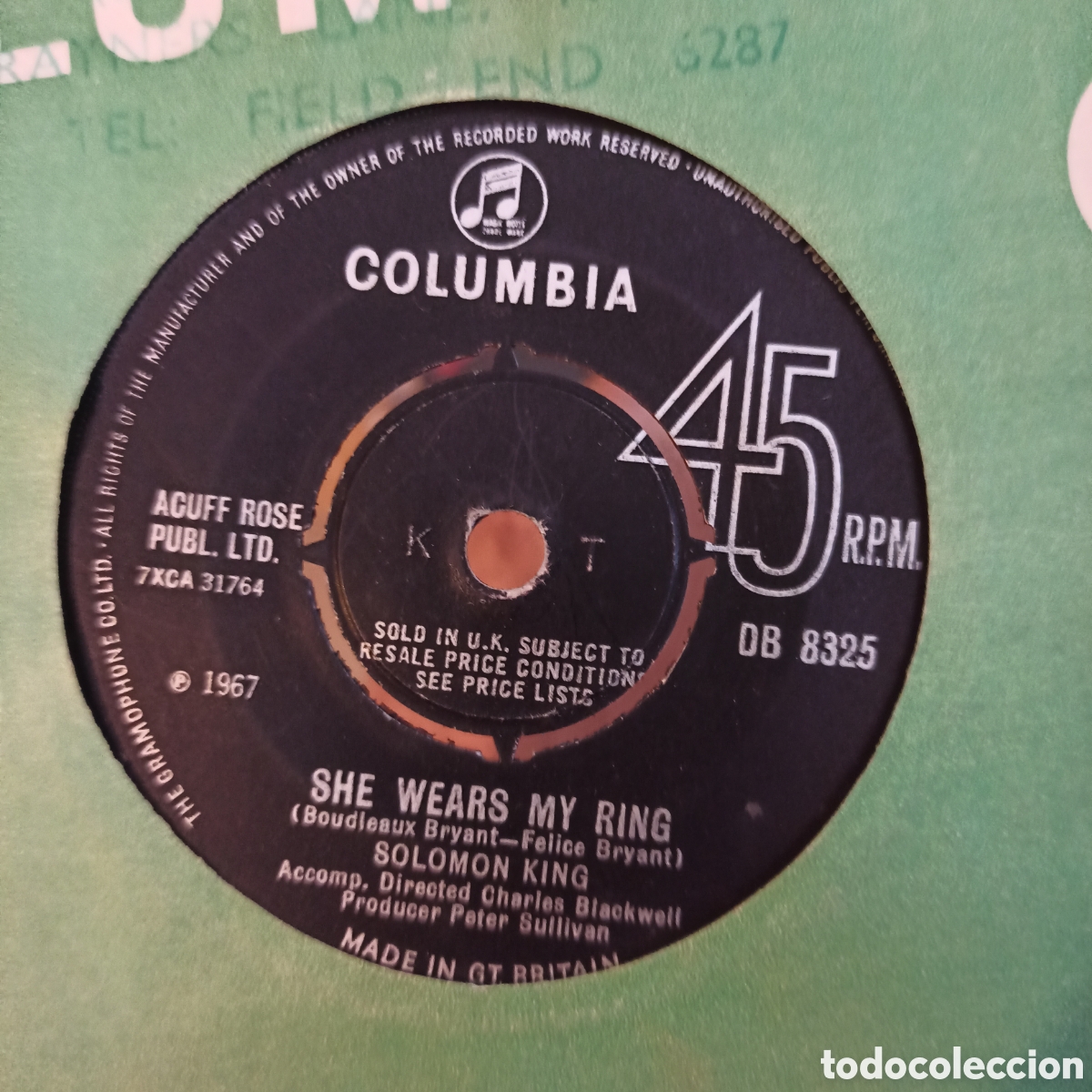 Discos de vinilo: Solomon King &ndash; She Wears My Ring - Foto 1