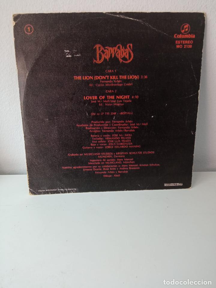 Discos de vinilo: Barrabas &lrm;&ndash; The Lion (Dont Kill The Lion) - Foto 2