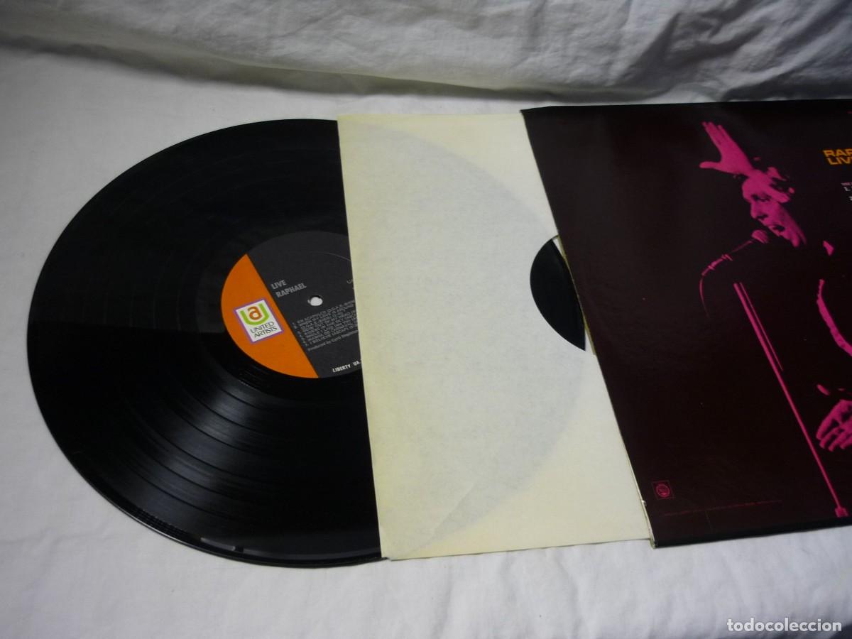 Discos de vinilo: LP vinilo Raphael Live USA - Foto 3