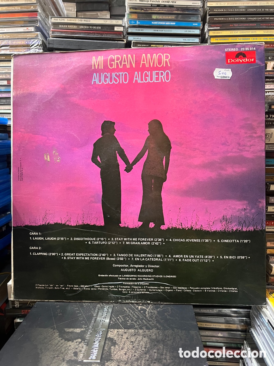 Discos de vinilo: Mi gran amor Augusto Alguero - Foto 2