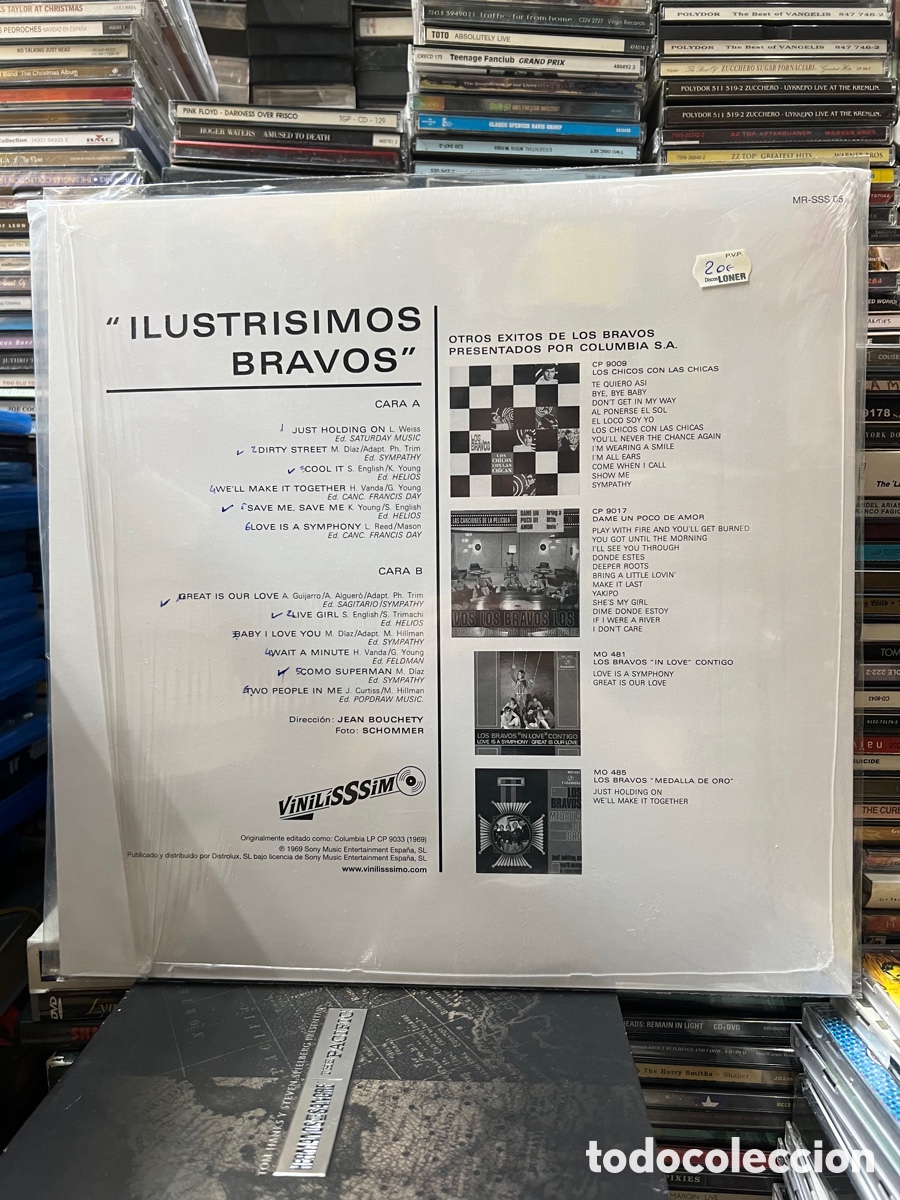 Discos de vinilo: Los bravos Ilustr&iacute;simos bravos - Foto 2