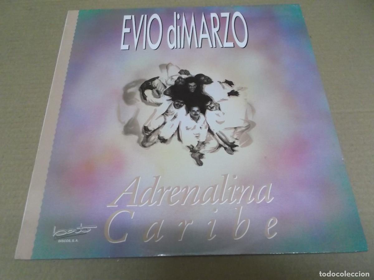 Discos de vinilo: EVIO DIMARZO (LP) ADRENALINA CARIBE A&Ntilde;O 1990