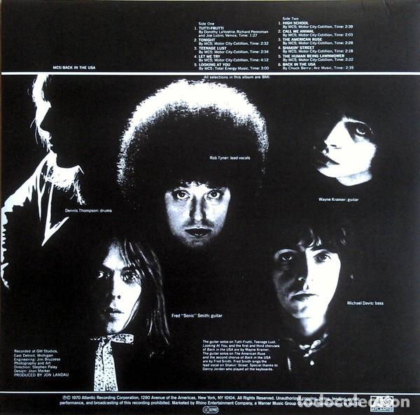 Discos de vinilo: MC5 &ndash; Back In The USA - Foto 2