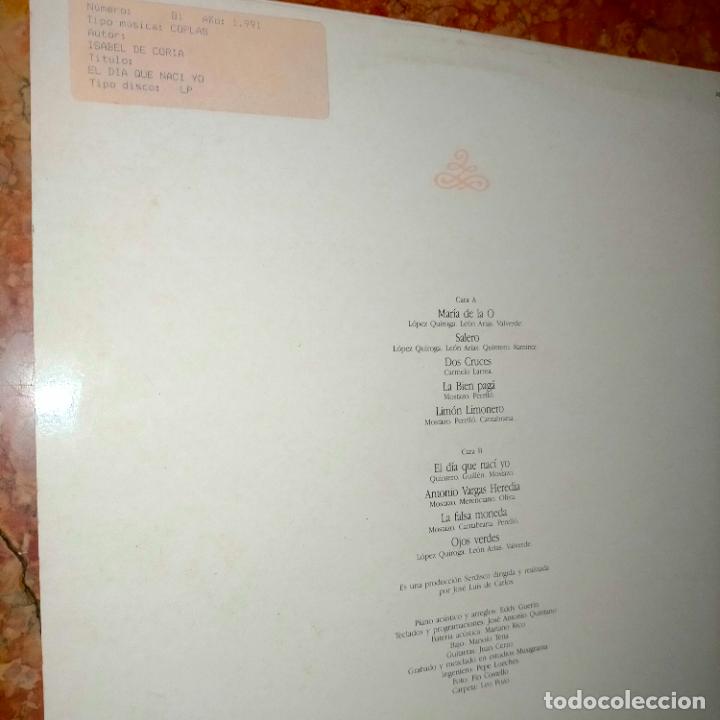 Discos de vinilo: DISCO VINILO GRANDE - Isabel de Coria - Foto 3