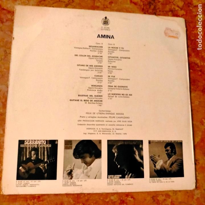 Discos de vinilo: DISCO VINILO GRANDE - amina - Foto 2