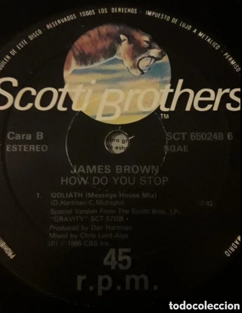 Discos de vinilo: Maxi single James Brown. How Do You Stop - Foto 4