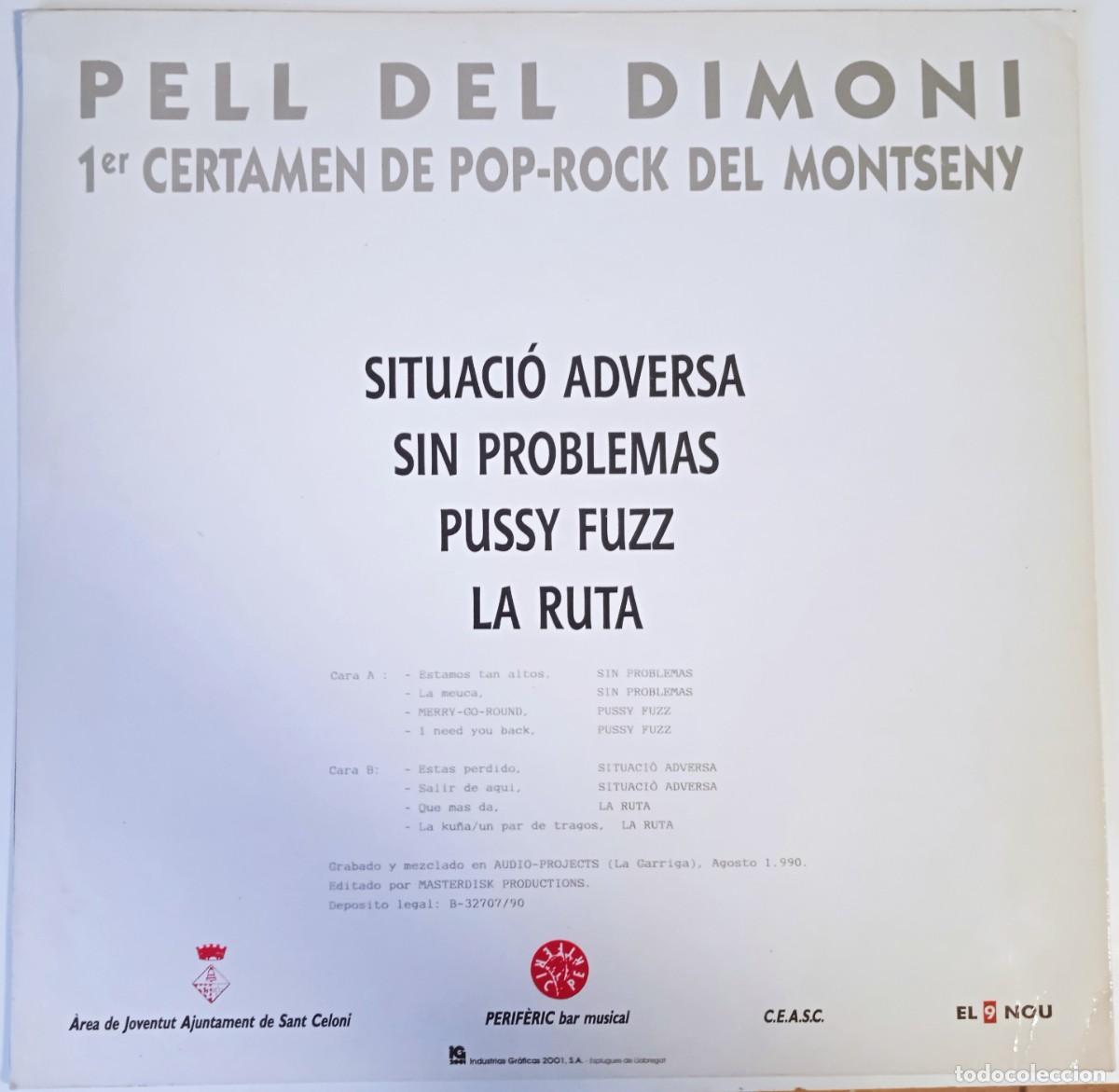 Discos de vinilo: Various...Pell Del Dimoni. (Masterdisk Productions 1990.) Spain. Garage Rock. - Foto 2
