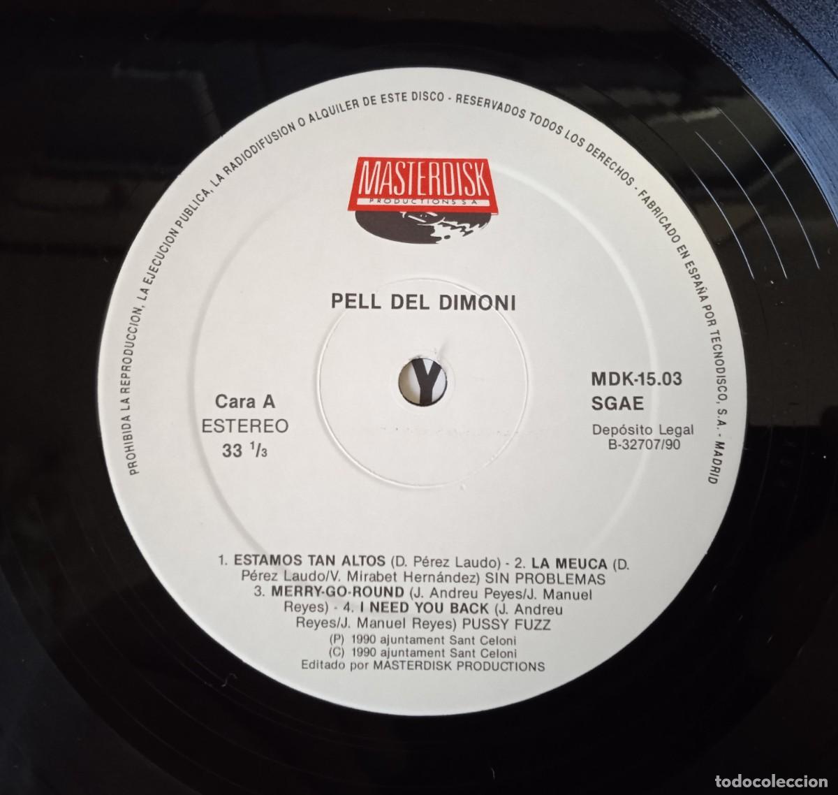 Discos de vinilo: Various...Pell Del Dimoni. (Masterdisk Productions 1990.) Spain. Garage Rock. - Foto 4