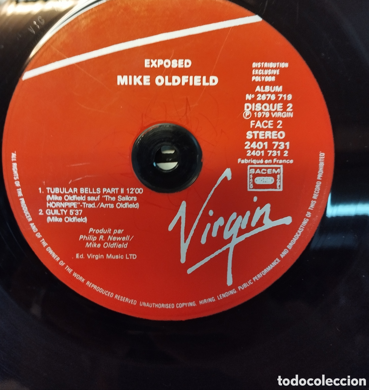 Discos de vinilo: MIKE OLFIELD , EXPOSED - Foto 3