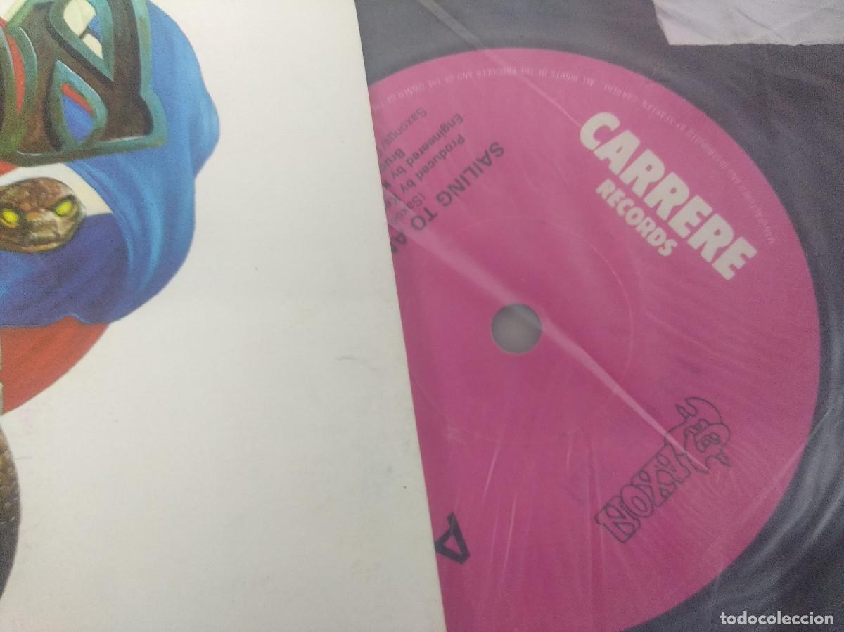 Discos de vinilo: SAXON/SAILING TO AMERICA/SINGLE. - Foto 2