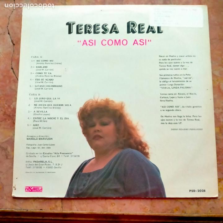 Discos de vinilo: DISCO VINILO GRANDE lp - Teresa real - Foto 2