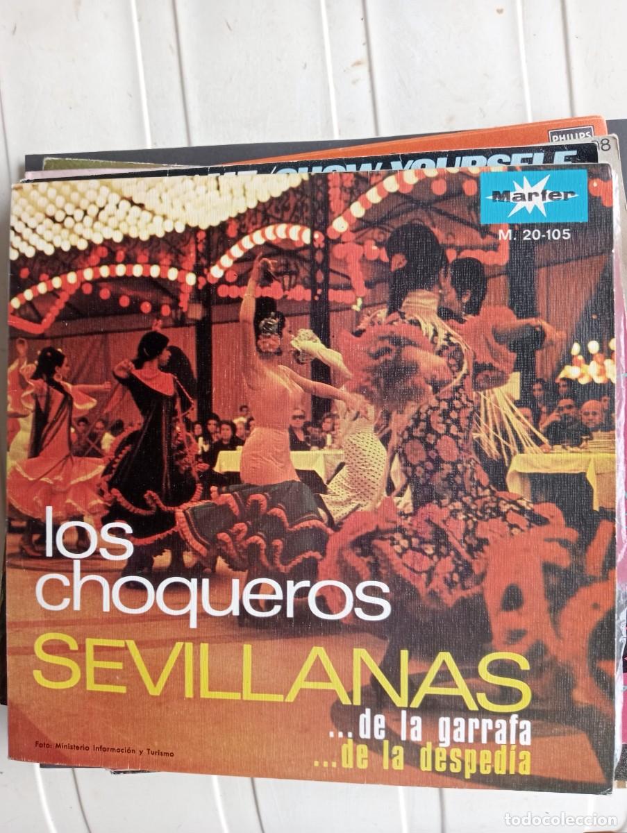 Discos de vinilo: Los Choqueros - Sevillanas De La Garrafa 7&rdquo; 1969 single - Foto 1