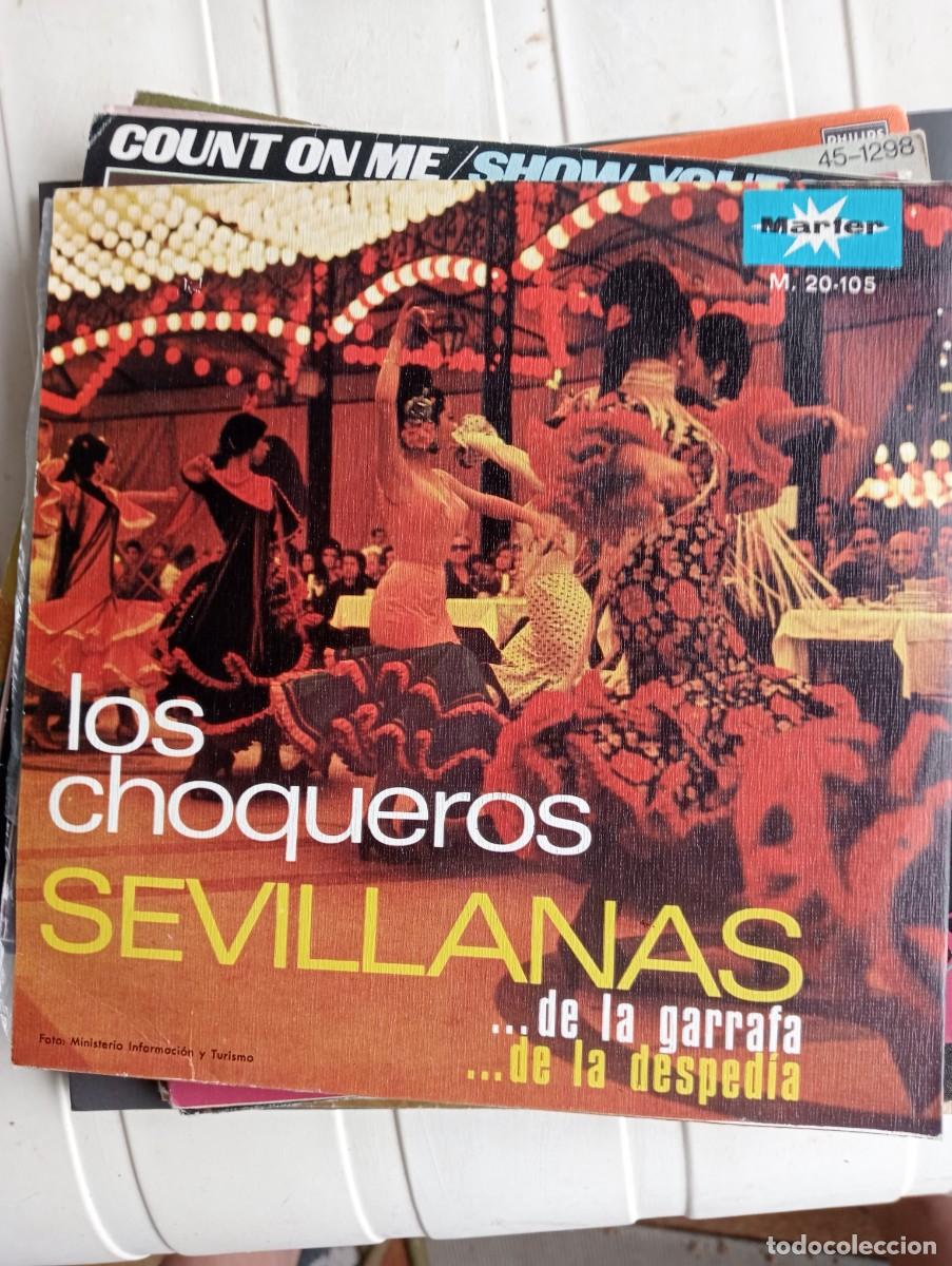 Discos de vinilo: Los Choqueros - Sevillanas De La Garrafa 7&rdquo; 1969 single - Foto 2
