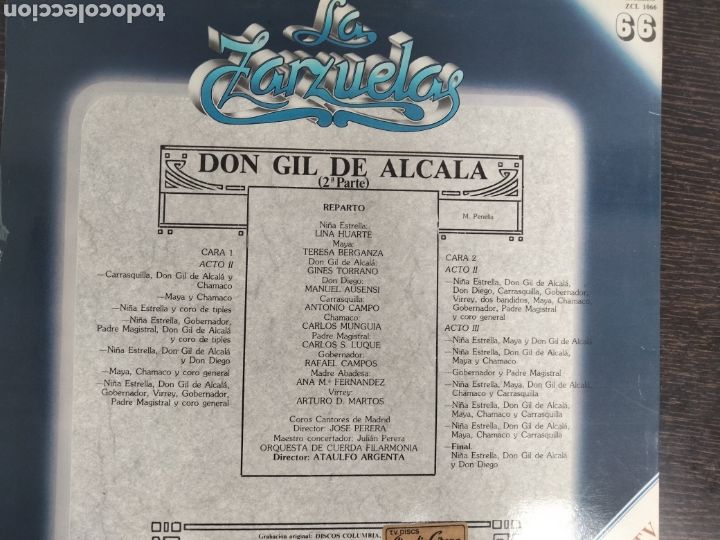 Discos de vinilo: Vinilo La Zarzuela - Foto 2
