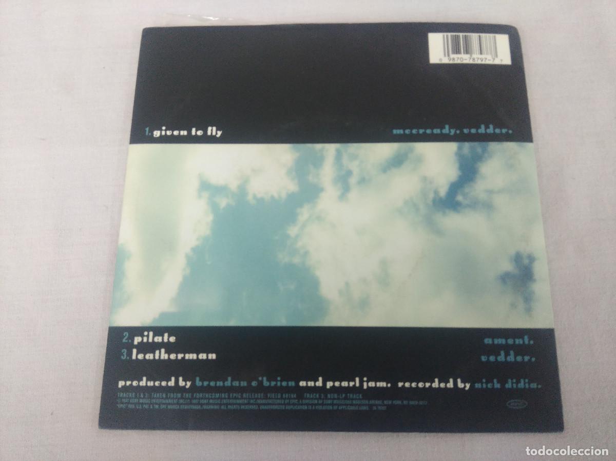Discos de vinilo: PEARL JAM/GIVEN TO FLY/SINGLE. - Foto 3