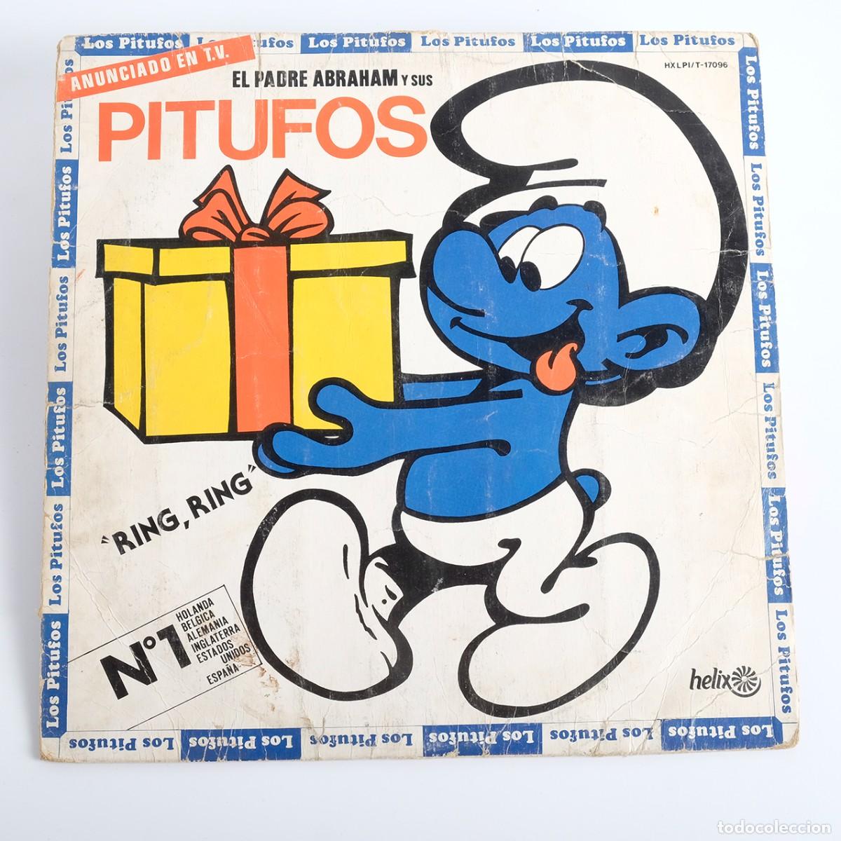 Discos de vinilo: Disco LP los Pitufos. Ring, Ring. Helix. 1982 - Foto 1
